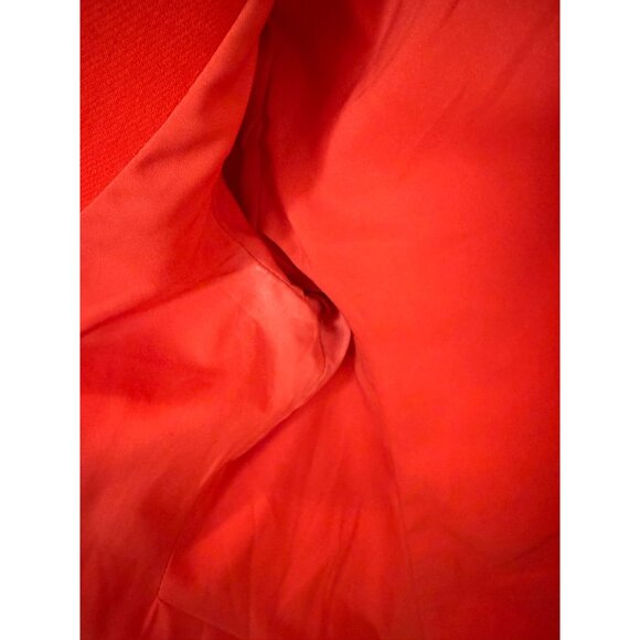 L'AGENCE Red Chamberlain Bold Red Blazer Single Breasted - Size 2 - Picture 9 of 10